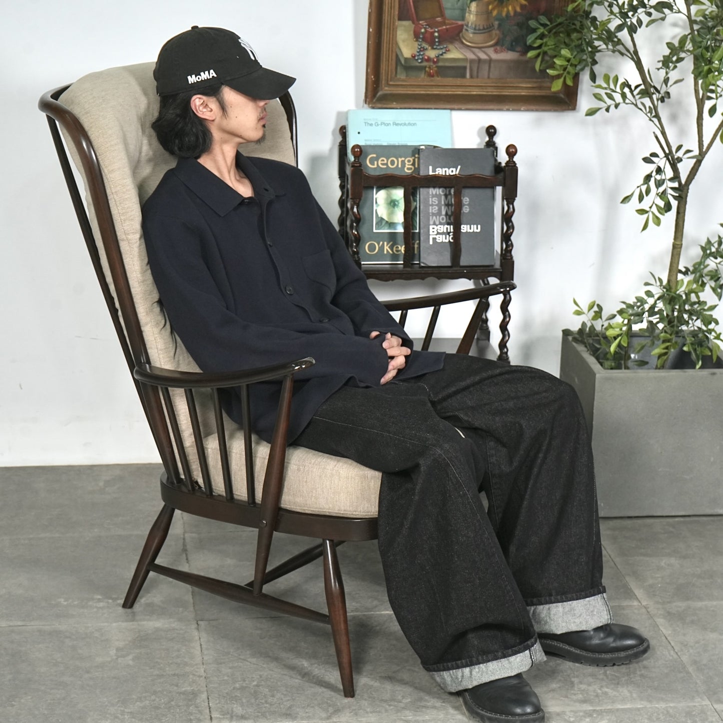 【ERCOL】ヴィンテージ 1Pソファ(イージーチェア)【張替済】