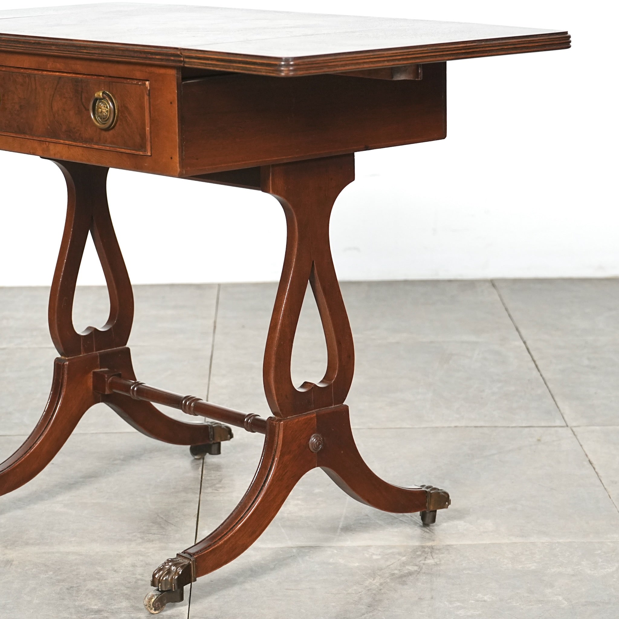 BOMBAY　バタフライサイドテーブル　アンティーク調　ドロップリーフ　ブラウン BOMBAY バタフライサイドテーブル アンティーク調 ドロップ