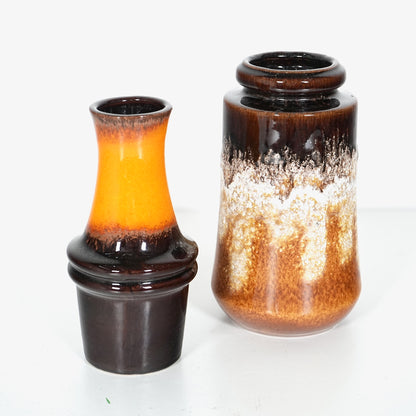 送料無料【Fat Lava】Scheurich 西ドイツ製 フラワーベース 2点セット