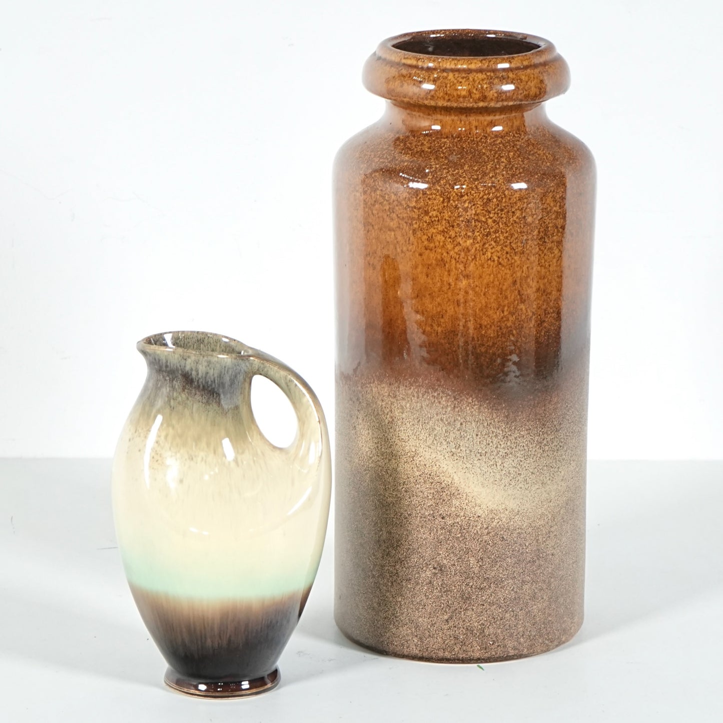 送料無料【Fat Lava】西ドイツ製 フラワーベース 2点セット