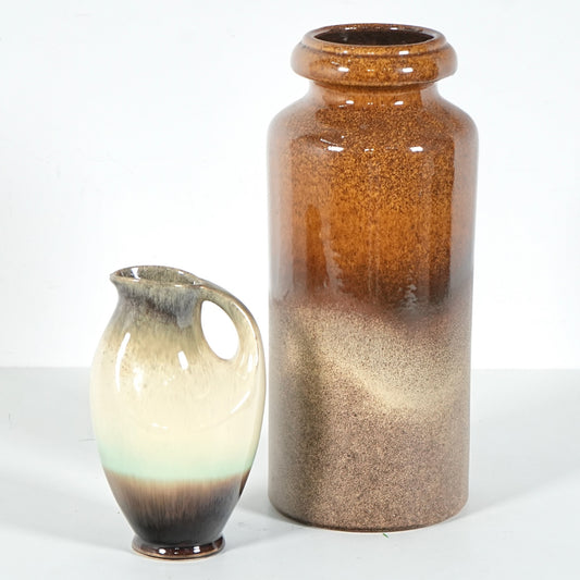 送料無料【Fat Lava】西ドイツ製 フラワーベース 2点セット