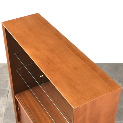 【Herbert E Gibbs】ヴィンテージ ガラスキャビネット