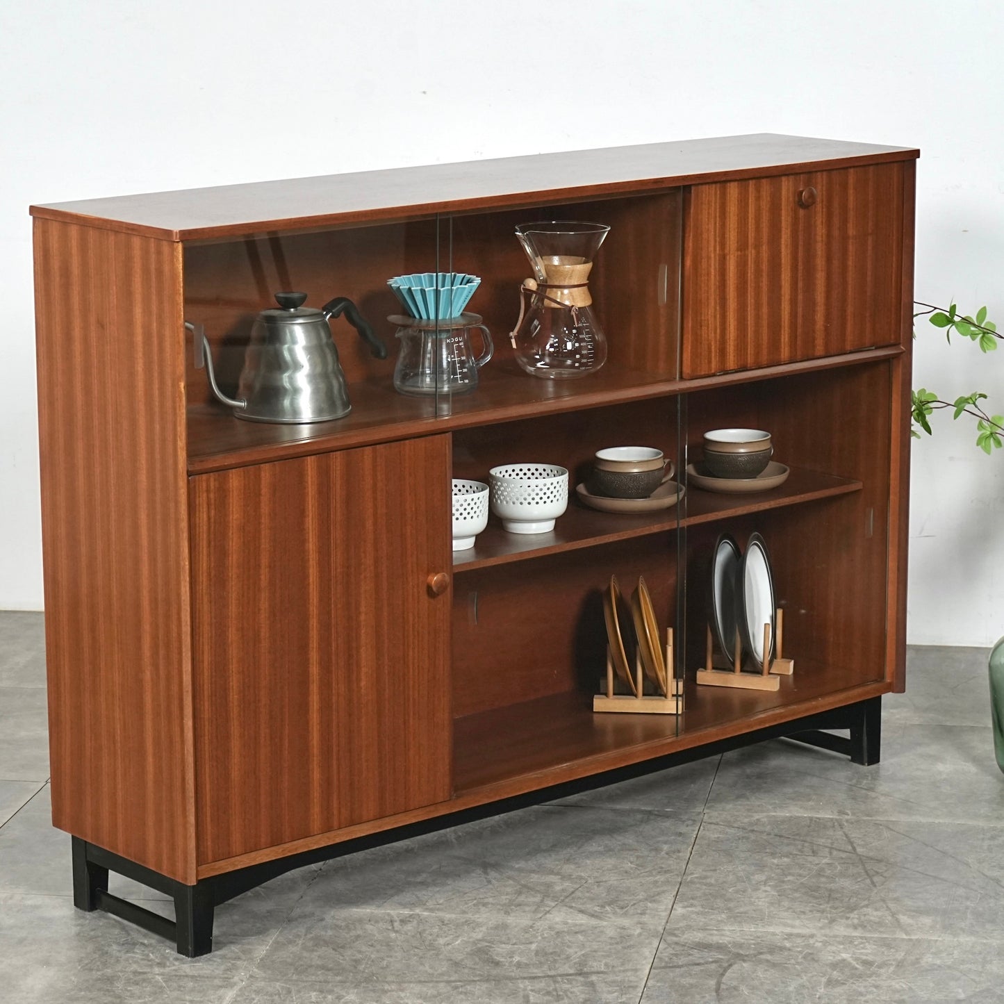 【NATHAN】ヴィンテージ ガラスキャビネット