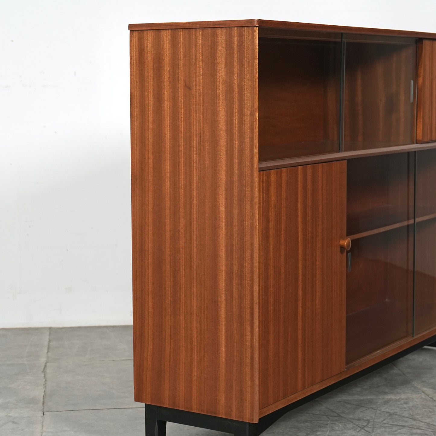 【NATHAN】ヴィンテージ ガラスキャビネット