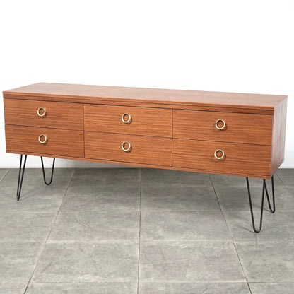 イギリスヴィンテージ サイドボード(ヘアピンカスタム)