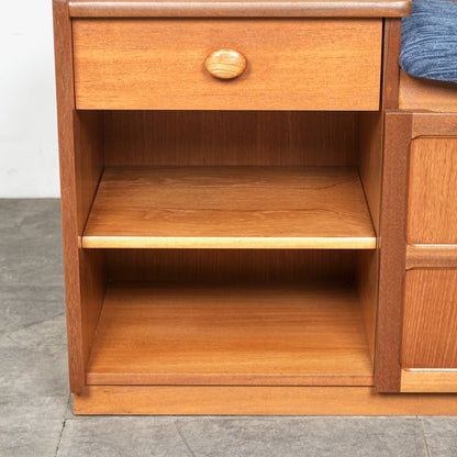 【NATHAN】ヴィンテージ テレフォンベンチ【張替済】