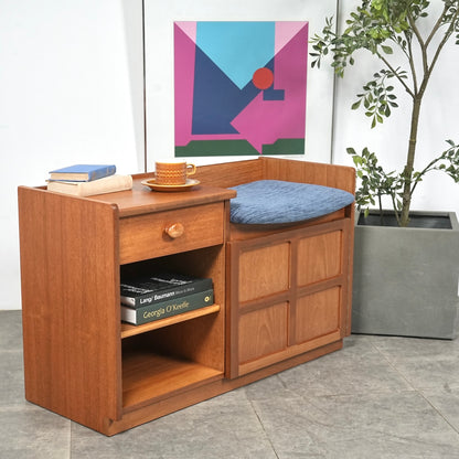 【NATHAN】ヴィンテージ テレフォンベンチ【張替済】