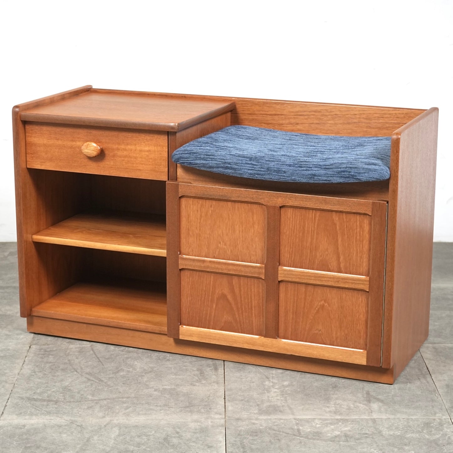 【NATHAN】ヴィンテージ テレフォンベンチ【張替済】