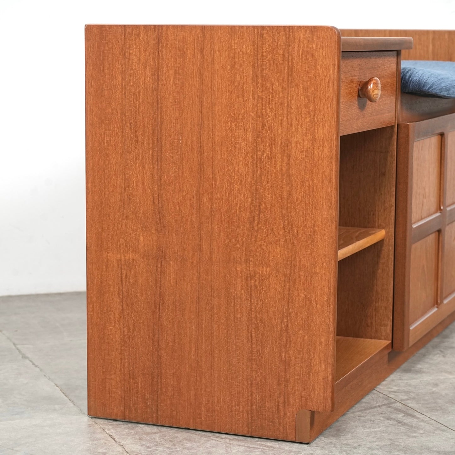 【NATHAN】ヴィンテージ テレフォンベンチ【張替済】