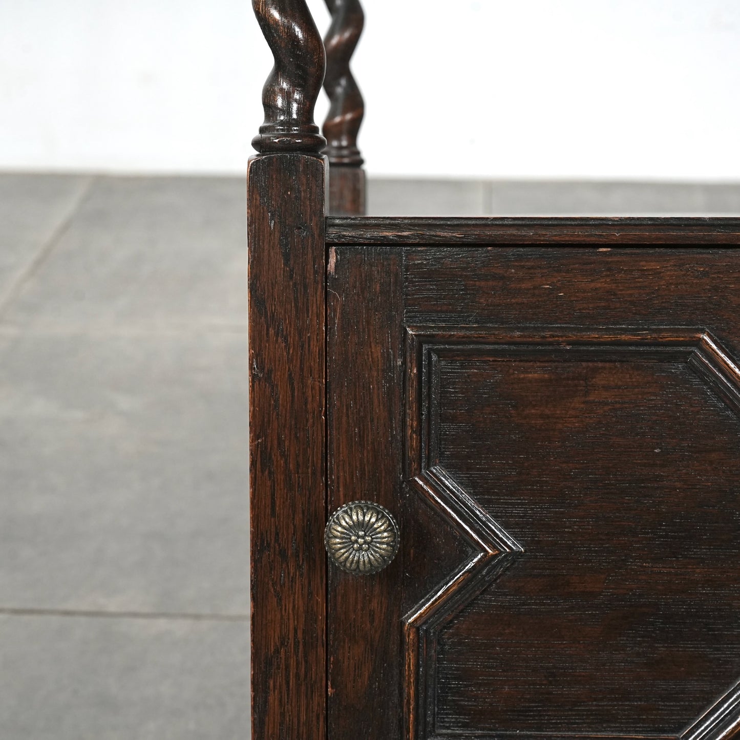 英国アンティーク マガジンラック