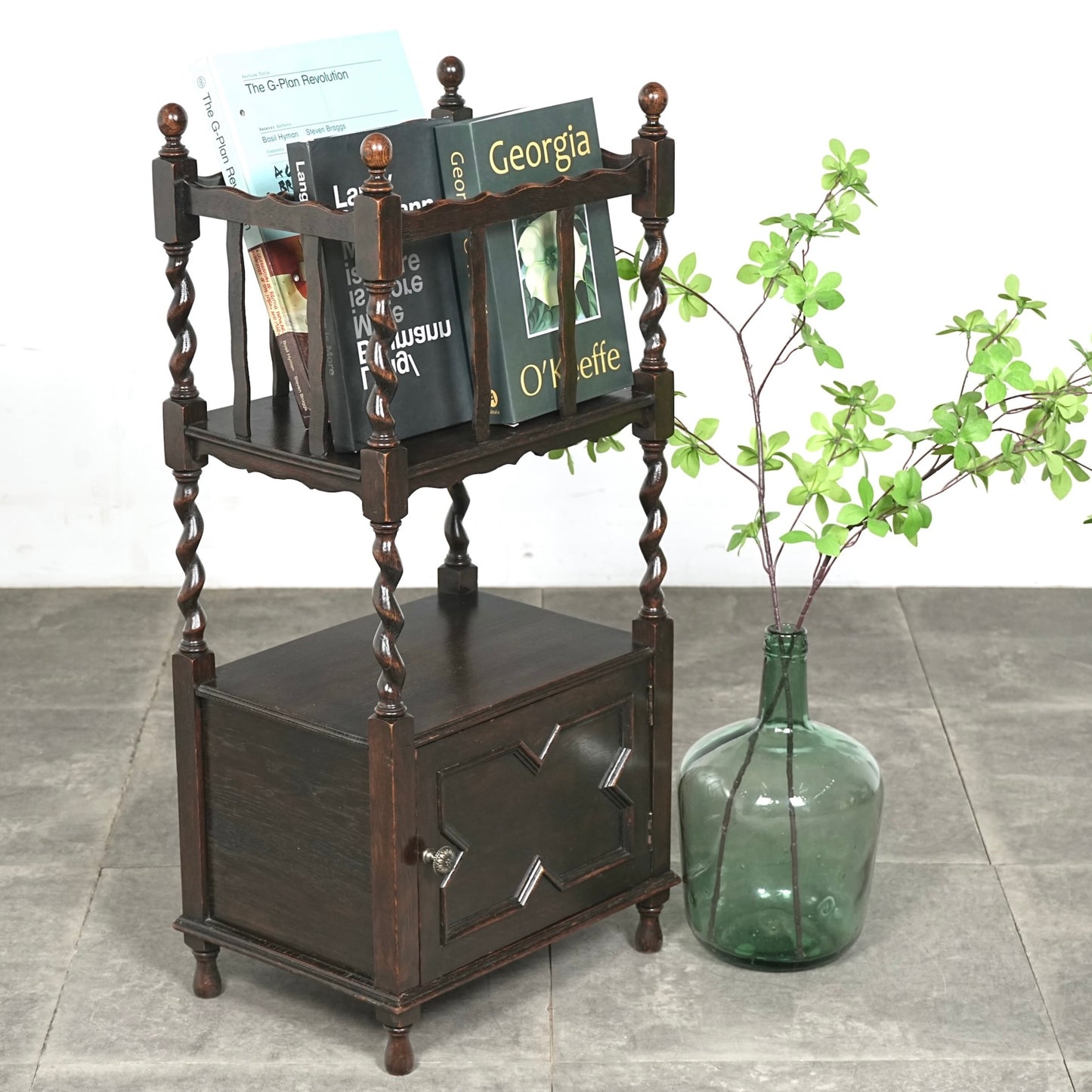 英国アンティーク マガジンラック