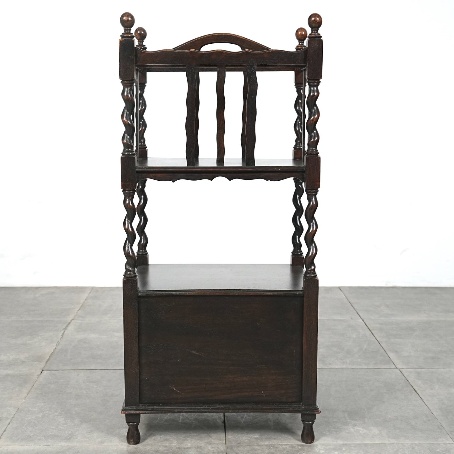 英国アンティーク マガジンラック