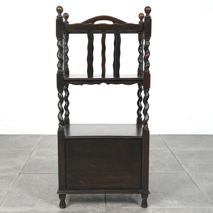 英国アンティーク マガジンラック