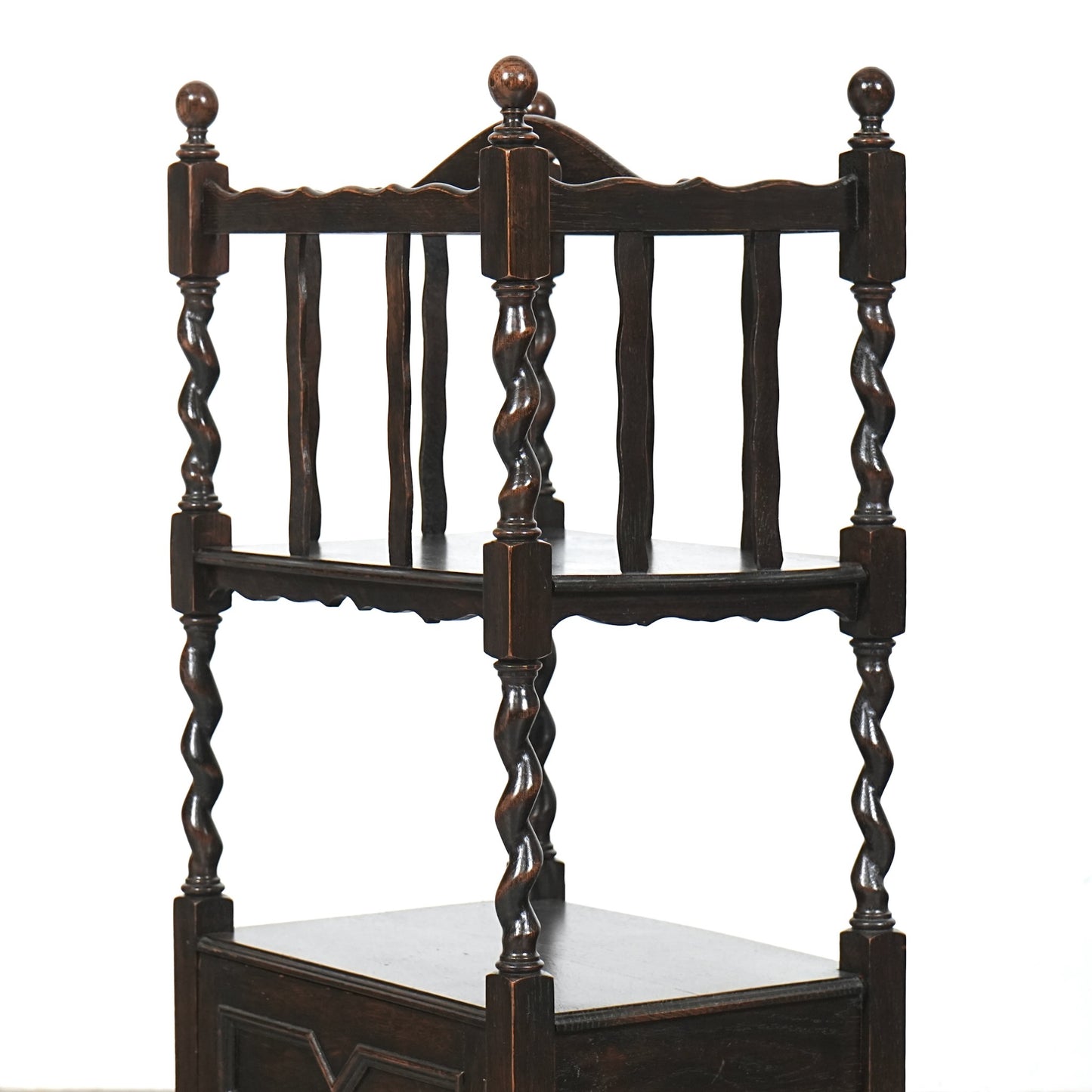 英国アンティーク マガジンラック