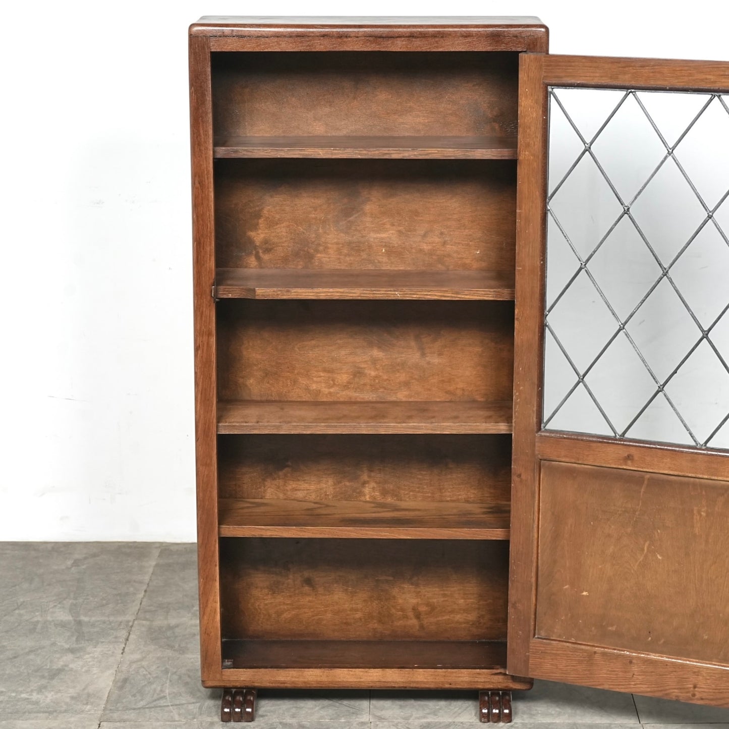 英国アンティーク ガラスキャビネット