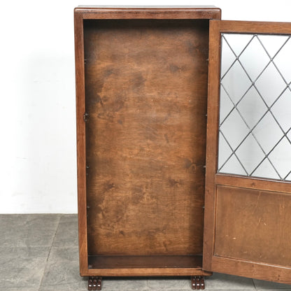 英国アンティーク ガラスキャビネット