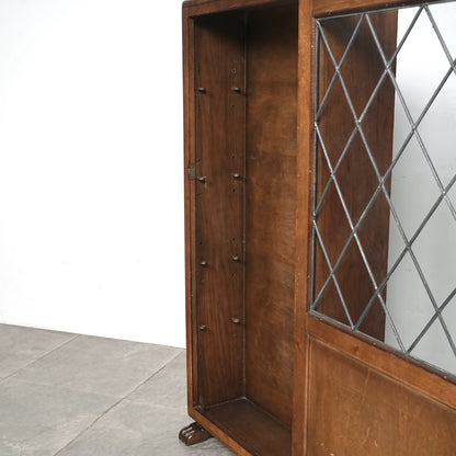 英国アンティーク ガラスキャビネット