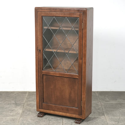 英国アンティーク ガラスキャビネット