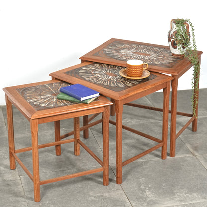 【Mobelfabrikken Toften】タイルトップ ネストテーブル