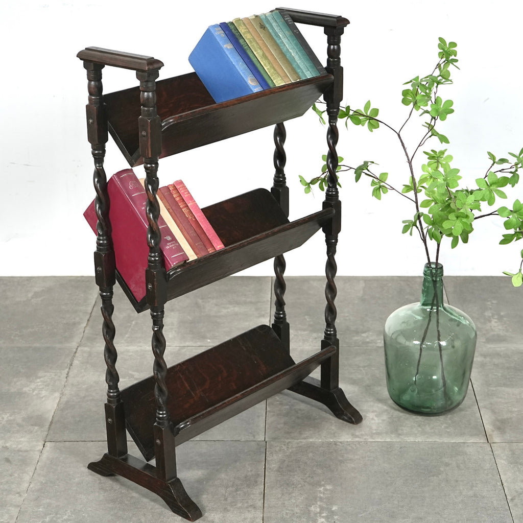 英国アンティーク マガジンラック