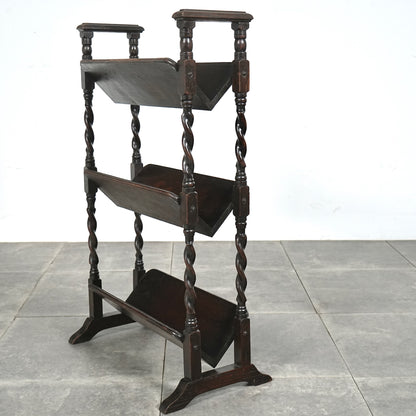 英国アンティーク マガジンラック