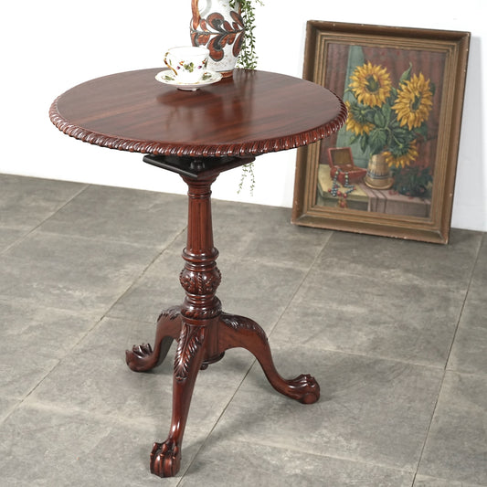 英国ヴィンテージ ティルトップ サイドテーブル