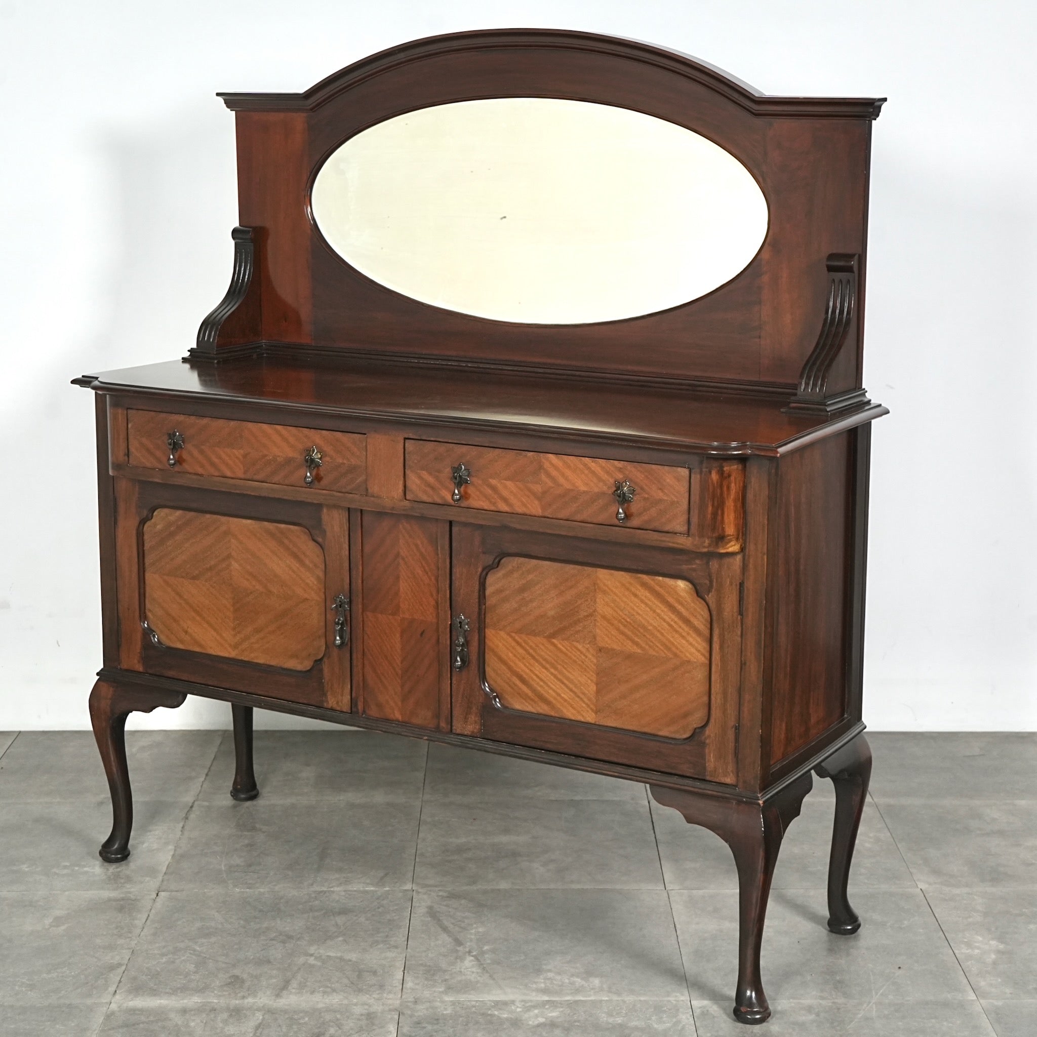 英国アンティークミラーバック サイドボード　　　　2個口60000円　　下段 英国アンティーク ミラーバックサイドボード – TIME HYPE