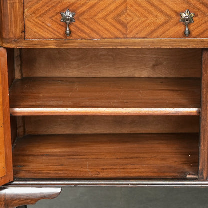 英国アンティーク ミラーバックサイドボード