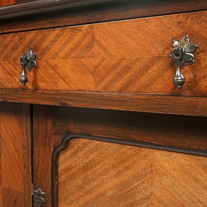 英国アンティーク ミラーバックサイドボード