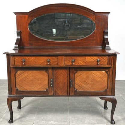 英国アンティーク ミラーバックサイドボード