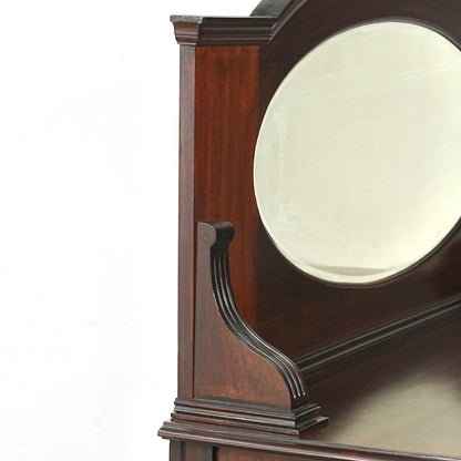 英国アンティーク ミラーバックサイドボード