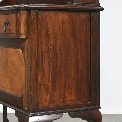 英国アンティーク ミラーバックサイドボード