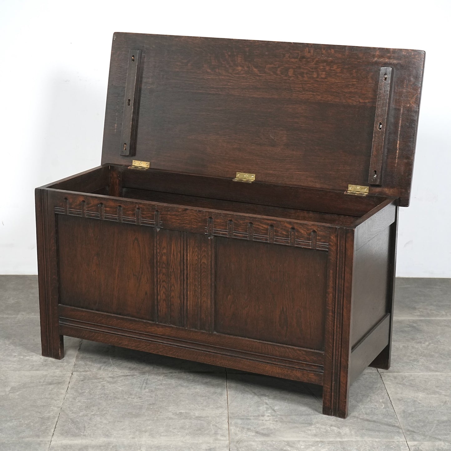 英国クラシック ヴィンテージ ブランケットボックス