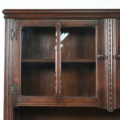 英国クラシック ヴィンテージ ガラスキャビネット