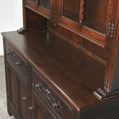 英国クラシック ヴィンテージ ガラスキャビネット