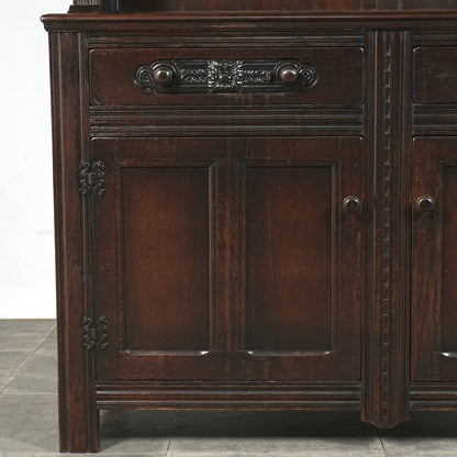 英国クラシック ヴィンテージ ガラスキャビネット