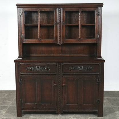 英国クラシック ヴィンテージ ガラスキャビネット