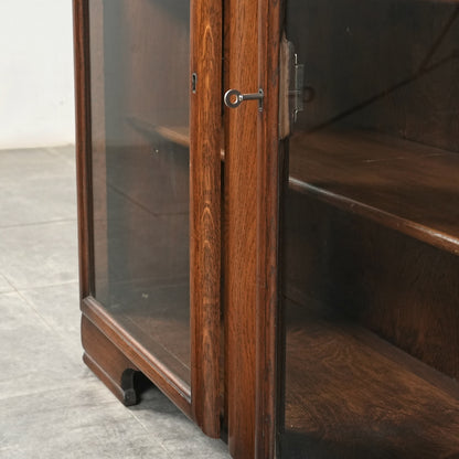 英国アンティーク ガラスキャビネット