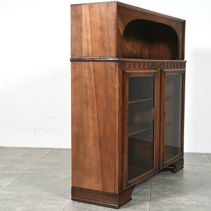 英国アンティーク ガラスキャビネット