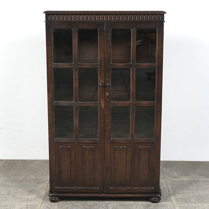 英国クラシック ヴィンテージ ガラスキャビネット