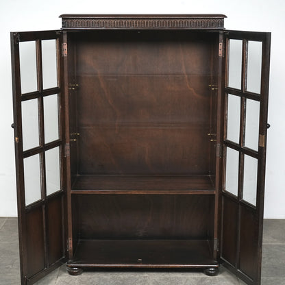 英国クラシック ヴィンテージ ガラスキャビネット