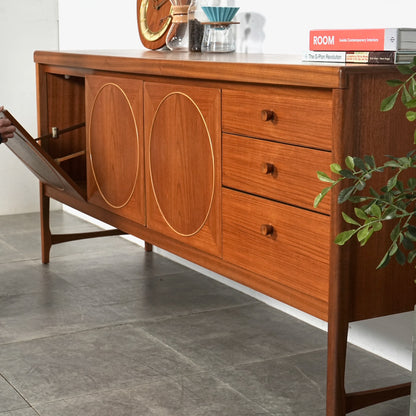 【NATHAN】ヴィンテージ サークルサイドボード