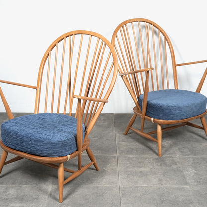 【ERCOL】Grand Father 1Pソファ(イージーチェア)【張替済】