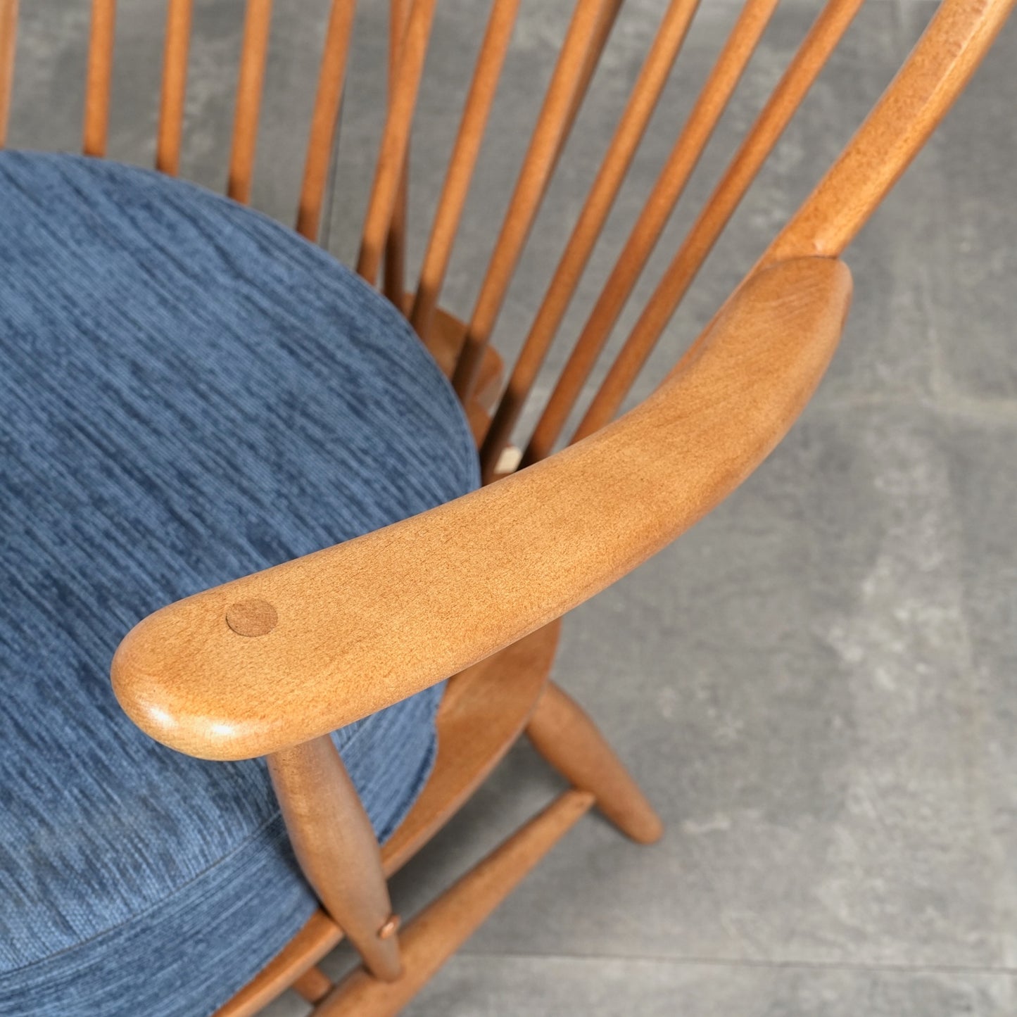 【ERCOL】Grand Father 1Pソファ(イージーチェア)【張替済】