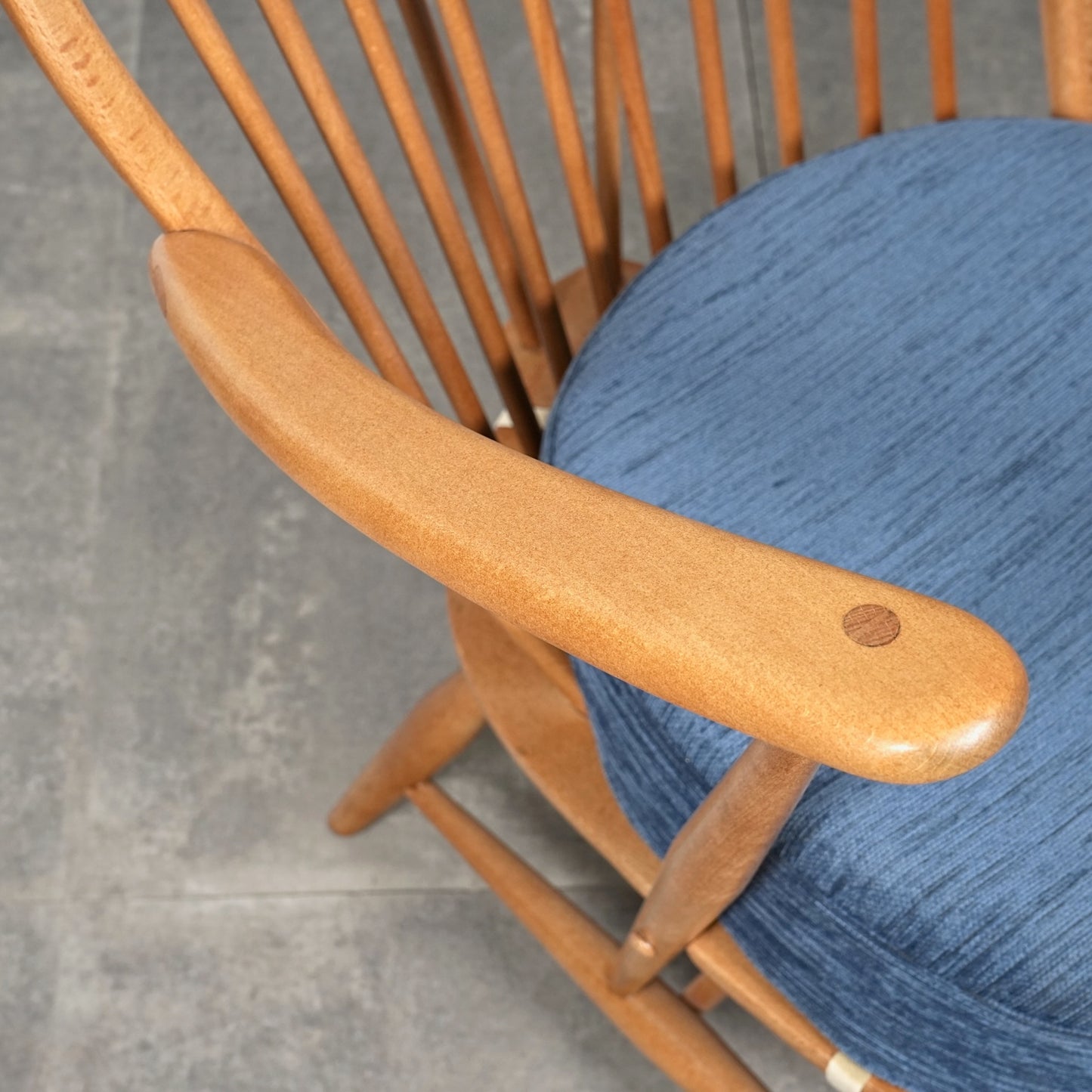 【ERCOL】Grand Father 1Pソファ(イージーチェア)【張替済】