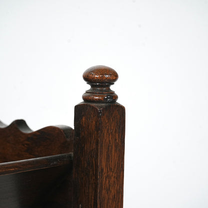 英国アンティーク マガジンラック