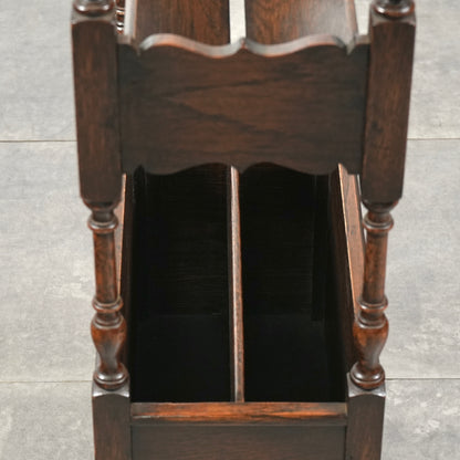 英国アンティーク マガジンラック