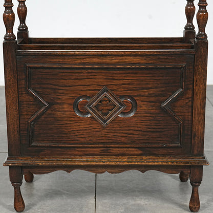 英国アンティーク マガジンラック