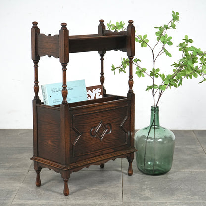 英国アンティーク マガジンラック