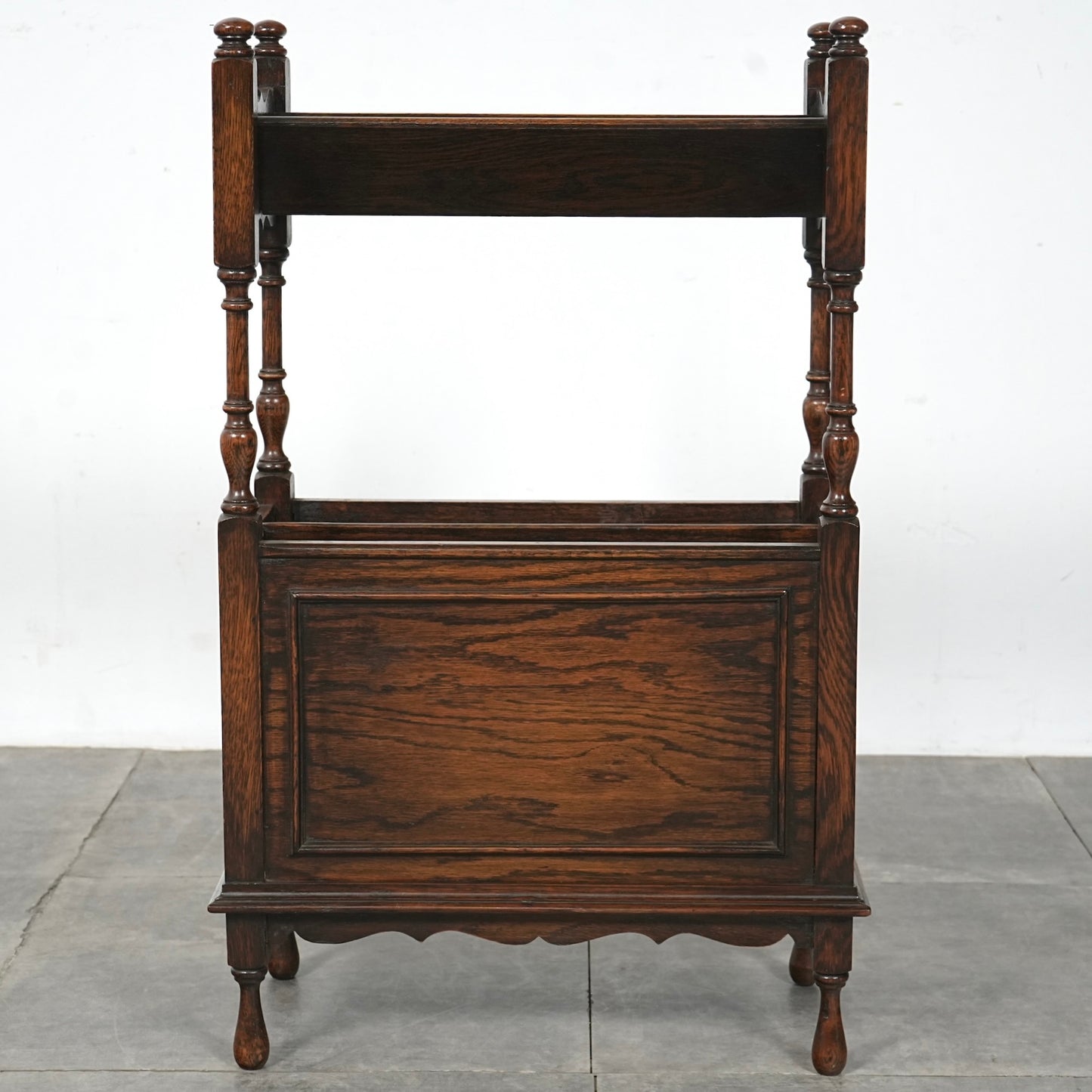 英国アンティーク マガジンラック